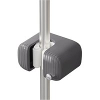 Csparkv - Mop Holder, Wall Mounted Mop Organizer Clip, Firm Broom Mop Holder for Bathroom, Kitchen, Garden, Garage Organization Storage,Grey,2PCS