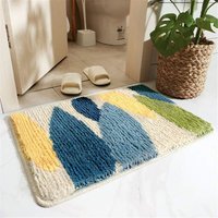 Csparkv - Non-Slip Bath Mat, Absorbent Microfiber Safety Bathroom Carpets Machine Washable Doormats for Bathroom Kitchen, Bedroom