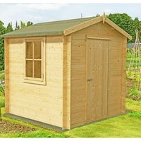 Danbury Log Cabin Home Office Garden Room Approx 7 x 7 Feet
