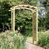 Zest - Daria Trellis Wooden Garden Arch Pergola Plant Support pefc Wood