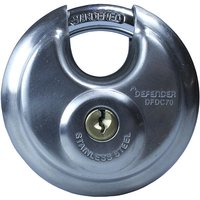 Defender - DFDC70 KA1 Discus Padlock 70mm Keyed Alike DEFDC70KA