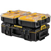 Dewalt - Tough System 2.0 DS166 Stackable Toolbox Case 2x 1/2 Width Deep Organiser