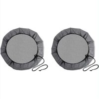(Diameter 100 cm) Rain Barrel Net, 2 Pieces Protective Net with Drawstring, Mosquito and Pet Cover for Rainwater Collector