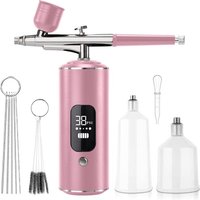 Digital Air Brush with Compressor Portable Crafts Art Painting Airbrush Pen Airbr Pink