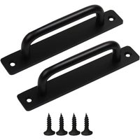 Door handles 2 pieces sliding door handles cabinet door handle aluminum door handle balcony door handle with screws, for cabinet door (210 x 25 mm)