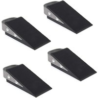 Csparkv - Door Wedge, 4 Pack Rubber Door Wedge Upgrade Door Stop, for Tiles, Carpets