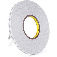Double-sided adhesive tape, transparent, 3M 9080, strong double-sided adhesive tape, length 50 m, width 10 mm, thickness 0.15 mm, for craft work