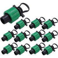 Drip Irrigation Tubing End Cap Plug 1/2 Inch Universal Fitting, for with 16mm Tape Sprinkler System