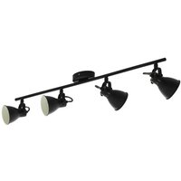 Eglo - Seras 4 Lamp Spotlight Bar Black
