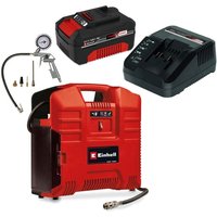 Einhell - Power X-Change 18v Cordless Portable Compressor te-ac + 4AH Kit
