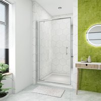 1000mm Pivot Shower Door 6mm Glass Cubicle Modern Shower Enclosure - Elegant