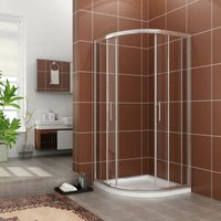 1200x800mm Quadrant Sliding Shower Cubicle Bathroom Corner Shower Door 6mm Easy Clean Shower Screen - Elegant