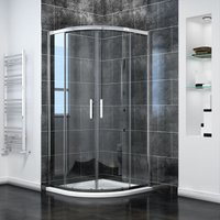 Elegant - 900 x 900 mm Quadrant Shower Cubicle Enclosure Sliding Door Easy Clean