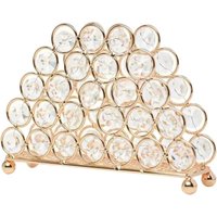 Elegant freestanding modern gold crystal towel rack for living room or bathroom, restaurant, table decoration