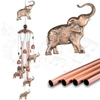 Linghhang - Elephant Wind Chimes, Elephant Decoration, Wind Chimes Decoration, Vintage Wind Chime Souvenir For Mom And Wife