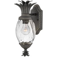 Hinkley - Elstead Plantation 1 Light Small Outdoor Wall Lantern Museum Black IP44