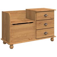 Vidaxl - Entryway Storage Bench Brown 100 x 39 x 62 cm Solid pine wood