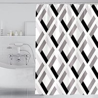 Extra Large Bath Curtain 300cm Fabric Shower Curtain, Anti-Mold Shower Curtain for Bathroom, Washable Shower Curtain (300x200CM)