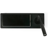 Faro Mood Wall Lamp With Reading Light Black 3000K