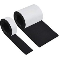 Felt pad, self-adhesive felt for furniture, non-slip felt chair pads, 2 rolls(10010cm+1002cm)Free cutting of self-adhesive black felt table and chair