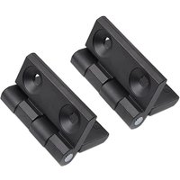 Tinor - Flat Folding Hinge Hole, Zinc Alloy Hinge, Heavy Duty Door Hinge, Suitable for Fixed Door, Entrance Door, Bedroom Door, Garden Door, 2pcs