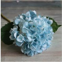 Trimec - Fleurs Artificielles Hortensia Fleurs Artificielles Deco Mariage (bleu)