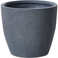 Beliani - Flower Pot Grey Plant Planter Clay 36x36x32 cm Kannia