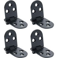 Tinor - Folding Table Hinges Folding Connector Furniture Fitting Stainless Steel 180 Degree Folding, 2mm Thickness, Stainless Steel Chrome Finish, 4