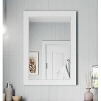 Artis - Framed Wooden Bathroom Mirror Wood Frame Wall Mounted Mirrors Grey 700 x 500mm
