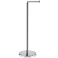 Freestanding Toilet Paper Holder with Heavy Base, Premium Toilet Paper Stand, Stainless Steel Toilet Paper Holder for Bathroom, 2-in-1 Holder and