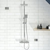 Gainsborough - gdsp Square Dual Outlet Thermostatic Cool Touch Bar Mixer Shower