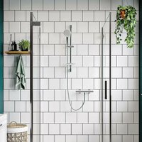 Gainsborough - gsrp Thermostatic Cool Touch Bar Mixer Shower Chrome Riser