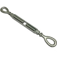 Galvanised Turnbuckle Open Body Straining Screw Eye Eye (US Spec Wire Tensioner) 1 3/4" x 18"