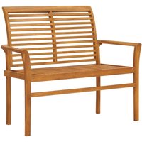 Garden Bench 112 cm Solid Teak Wood Vidaxl