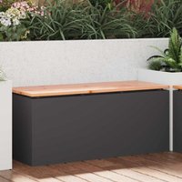 Garden Bench Black 100 x 40 x 43 cm Steel vidaXL