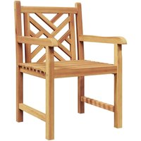 Garden Chairs 2 pcs Brown 58 x 60 x 90 cm Solid teak wood CFW644360