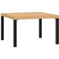 Garden Coffee Table Black 65x65x40 cm Aluminium Vidaxl