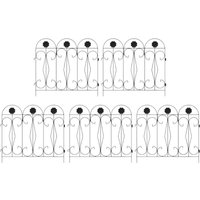 Garden Fence Trellis Black 305.5 x 55.5 x 0.3 cm vidaXL