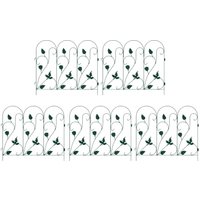 Garden Fence Trellis Green 307 x 54.5 x 0.3 cm vidaXL
