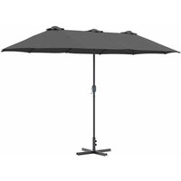 Garden Parasol Anthracite 370 x 197 x 239 cm CFW925534