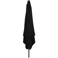 Garden Parasol Black 295 x 295 x 245 cm Polyester and Steel CFW463936