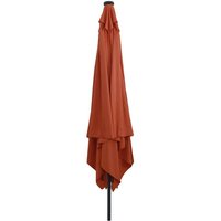 Garden Parasol Red and Black 295 x 295 x 245 cm CFW265347
