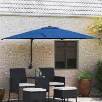 Garden Parasol Azurblau 248.5 x 247.5 x 160 cm Fabric Vidaxl