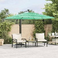 Garden Parasol with Steel Pole Green 246x246x230 cm Vidaxl