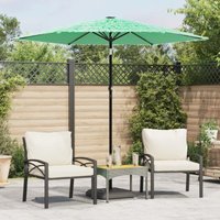 Garden Parasol with Steel Pole Green 223x223x213 cm Vidaxl