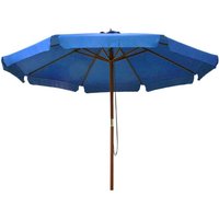 Garden Parasol with Wooden Pole 330 cm Azure CFW481366