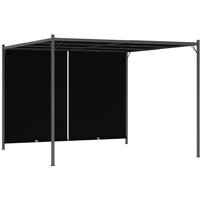 Garden Pergola with Retractable Roof 3x3 m Anthracite vidaXL