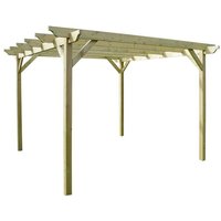Rutland County Garden Furniture Ltd - Garden Pergola - Wood - L180 x W240 x H270 cm - Light Green