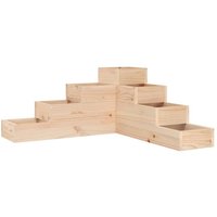 Garden Planter 4-Tier 80.5x79x36 cm Solid Wood Pine Vidaxl