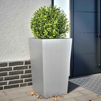 Garden Planter 45x45x75 cm Galvanised Steel Vidaxl